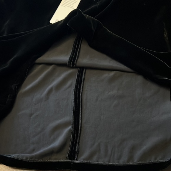 Eileen Fisher Silk Velvet V-Neck Long Dolman Sleeve Boxy Top - Picture 7 of 10